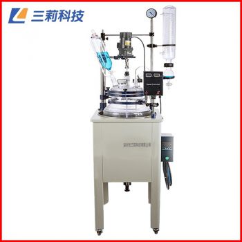 F-200L單層玻璃反應釜定制200升大容量生產(chǎn)型筒型單層玻璃反應釜