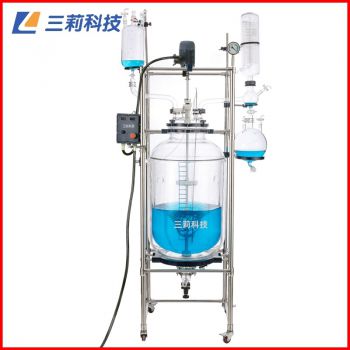 30升防爆反應釜 EXS212-30L防爆雙層玻璃反應釜
